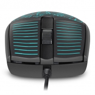 SVEN RX-70, Optical Mouse, Changeable backlighting, Soft Touch coating, 2+1 (scroll wheel), 1200 dpi, USB,  2m, Black thumbnav 8