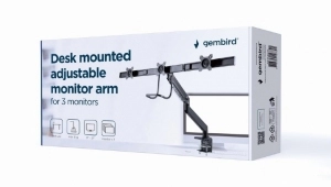 Регулируемый настольный кронштейн на 3 монитора 13”-27”, Gembird MA-DA3-03 thumbnav 7