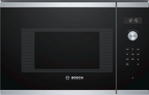 Встраеваемая микроволновая печь Bosch BFL524MS0, 20 л, 800 Вт, Черный 