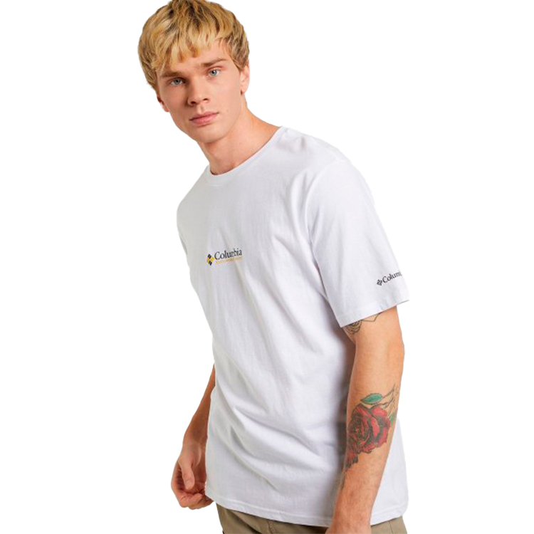 Tricou bărbătesc Columbia CSC Basic Logo Short Sleeve Shirt XXL Alb photo 4