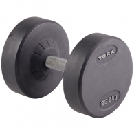 Гантель 22.5 кг YORK Pro-Style Rubber Dumbbell thumbnav 1