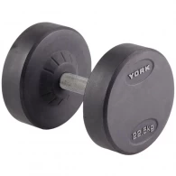 Gantera 22.5 kg YORK Pro-Style Rubber Dumbbell 