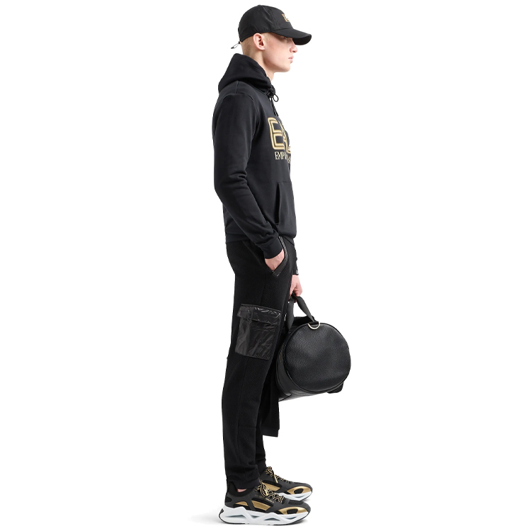 Hanorac pt bărbați EA7 EMPORIO ARMANI SWEATSHIRT S Negru photo 2