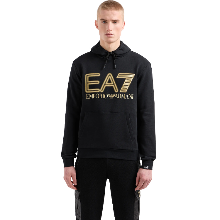 Hanorac pt bărbați EA7 EMPORIO ARMANI SWEATSHIRT S Negru photo 5