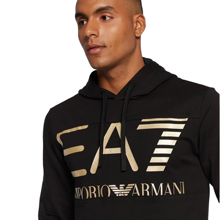 Hanorac pt bărbați EA7 EMPORIO ARMANI SWEATSHIRT M Negru photo 5