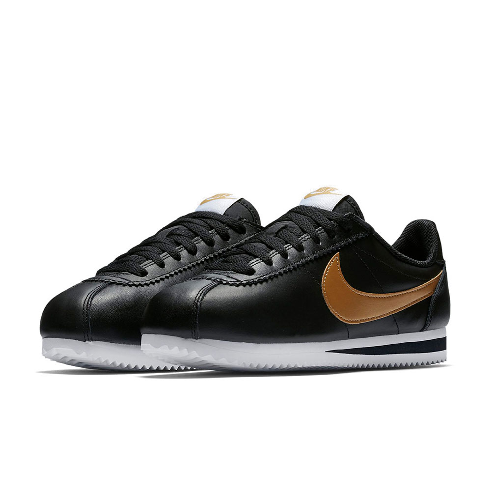 Кроссовки Nike CLASSIC CORTEZ LEATHER / Женский / 38 / Черный/Золотой photo 4
