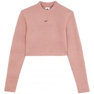 Толстовка Nike W NSW PHNX PLSH LS CROP TOP 
