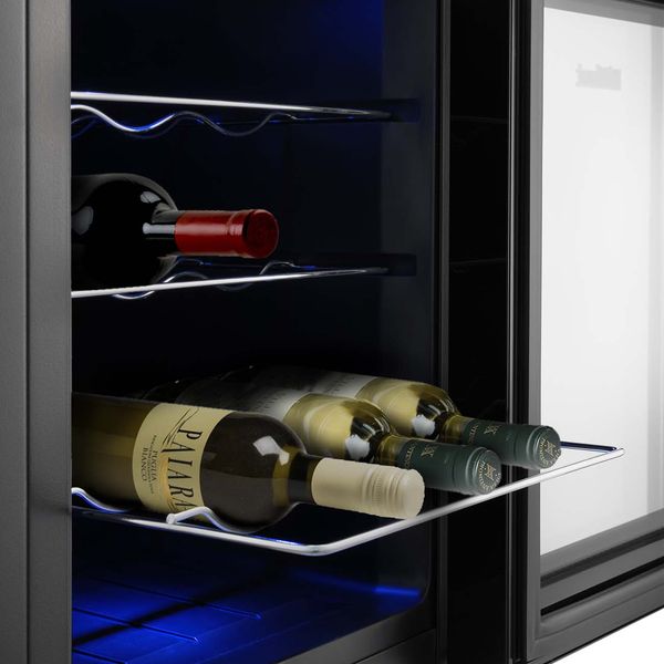 Frigider de vin Kitfort KT-2408 / 12 sticle / 51 cm / A / Negru photo 4