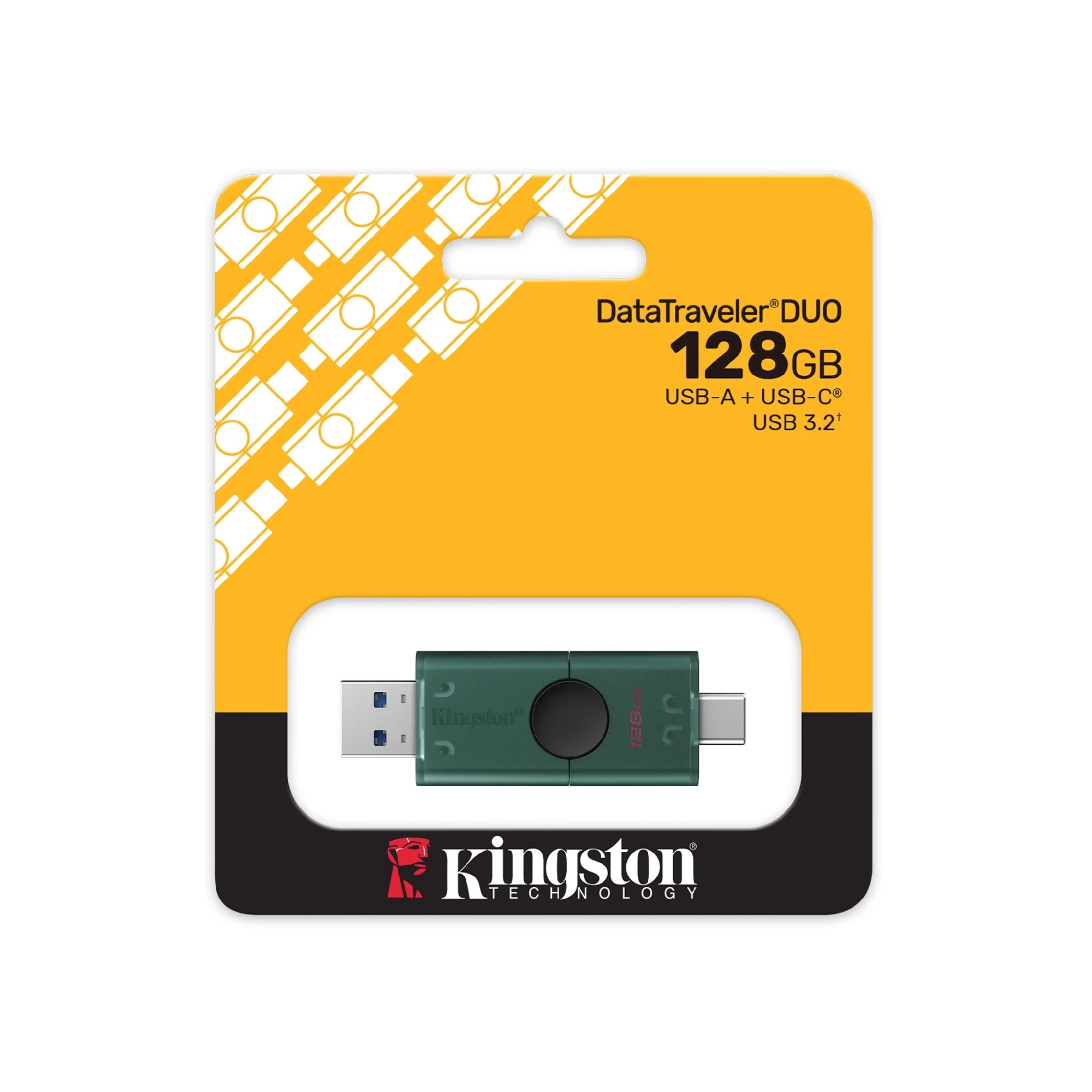 Флеш-накопитель USB-C/A Kingston DataTraveler Duo / 128ГБ / 150 MByte/s photo 4