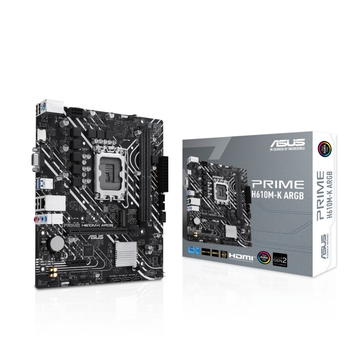 Материнская плата ASUS PRIME H610M-K ARGB/ 1700 / H610 / DDR5 / mATX photo 1 Материнская плата ASUS PRIME H610M-K ARGB/ 1700 / H610 / DDR5 / mATX photo 1