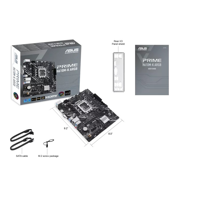 Материнская плата ASUS PRIME H610M-K ARGB/ 1700 / H610 / DDR5 / mATX photo 5
