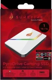 2.5” SSD Gaming Extern Verbatim Surefire PyroDrive / 1TB / USB 3.2 Gen1 / White photo 5