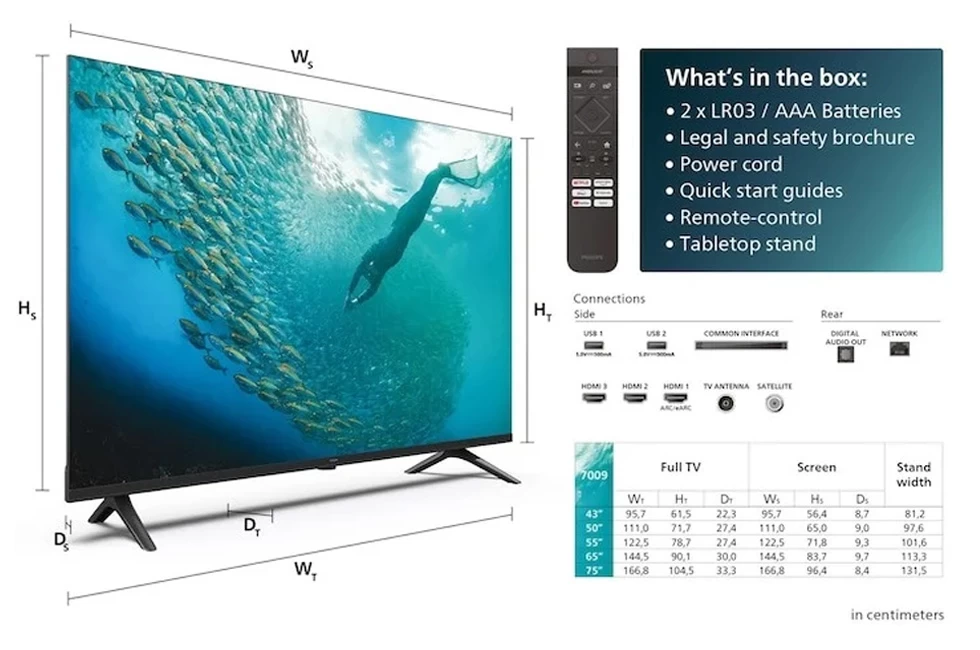 Televizor Philips 43PUS7009 / 43" / LED / UHD 4K photo 5