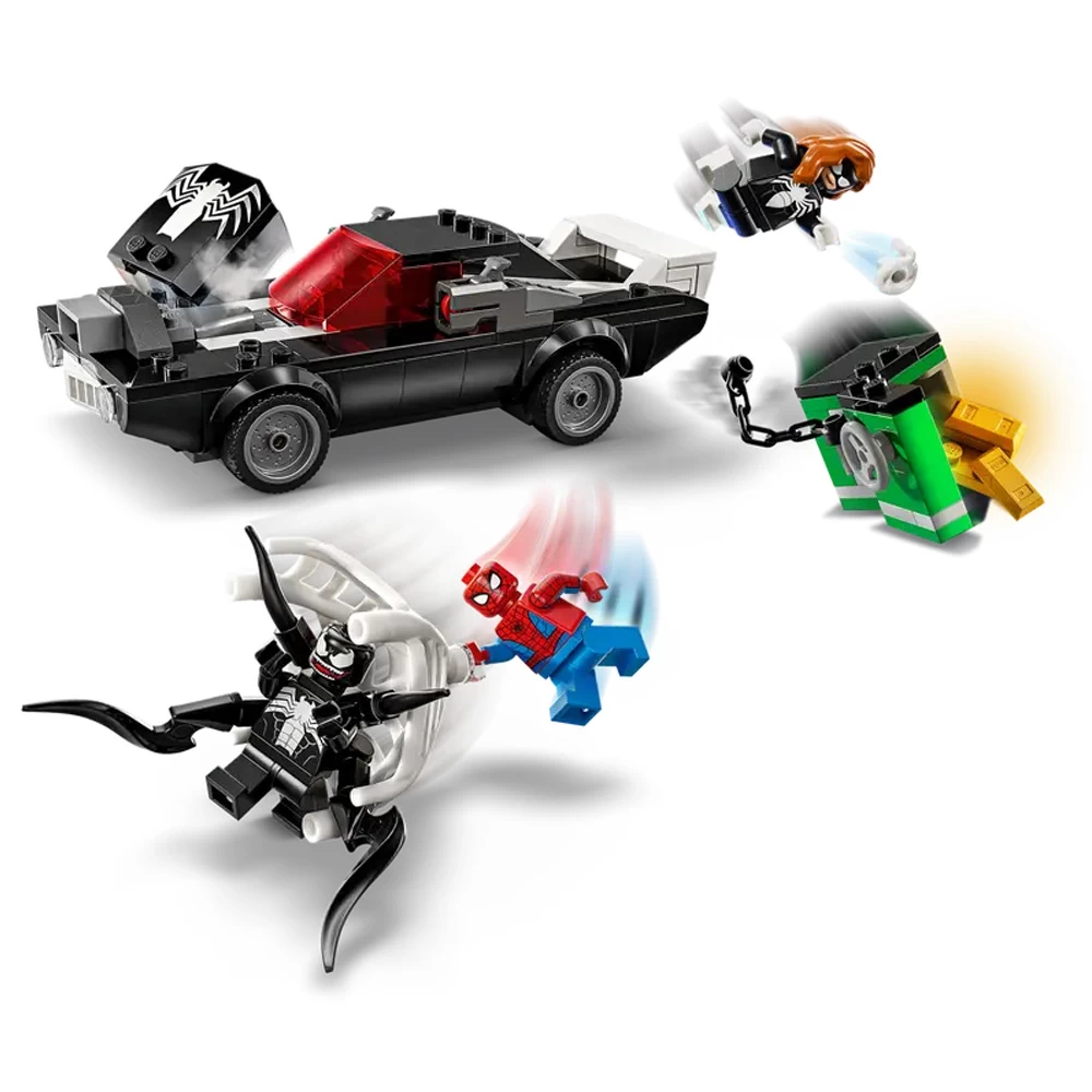 Constructor Lego Marvel Spider-Man vs. Venom Muscle Car 76309 de la 7+ ani photo 4