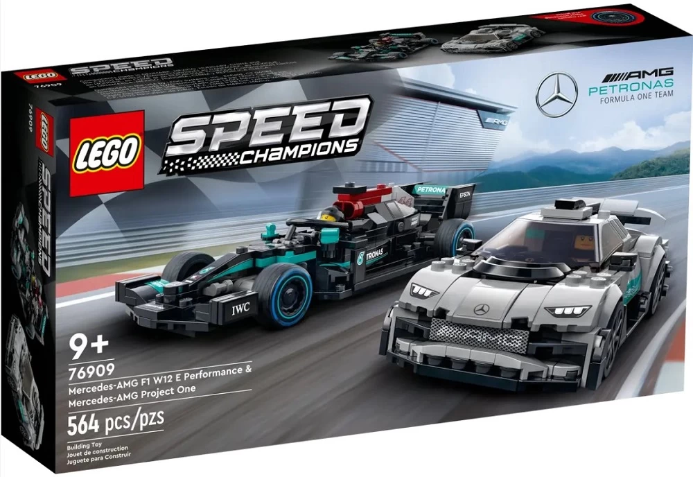 Constructor Lego Speed Champions Mercedes-AMG F1 W12 E Performance &amp; Mercedes-AMG Project One 76909 de la 9+ ani photo 1