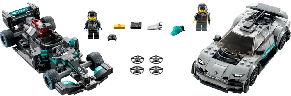 Constructor Lego Speed Champions Mercedes-AMG F1 W12 E Performance &amp; Mercedes-AMG Project One 76909 de la 9+ ani photo 2