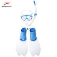 Set: masca,laba,tub p/u inot Speedo GLIDE SCUBA SET JU BLUE thumbnav