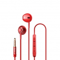 Baseus Earphones 3.5mm with Mic Lateral H06, Red thumbnav 1