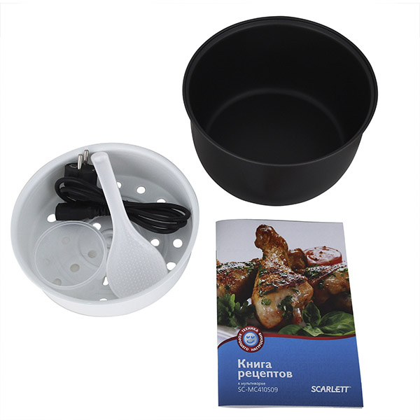 Multifierbator Scarlett SC-MC410S09 / / 500 / 14 programe / Argintiu cu negru photo 4