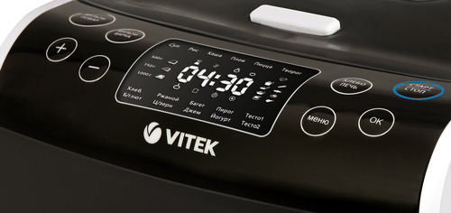 Мультиварка Vitek VT-4209 / 1700 / 83авто-программ / Черный с белым photo 5