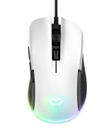 Trust Gaming GXT 922W Ybar RGB LED lighting Mouse, 200 - 72000 dpi, 6 button, RGB lighting, 2,1 m USB, White 