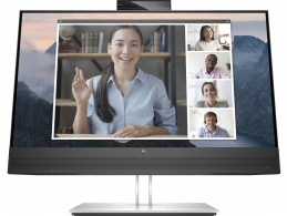 23.8" HP IPS LED E24mv G4 FHD Conferencing Monitor Silver (5ms, 1000:1, 250cd,1920x1080, 178°/178°, VGA, DisplayPort, HDMI, USB Hub: 4 x USB3.1, IR Webcam 5MP tilt-adjustable pop-up, Speakers 2 x 2W, Pivot, Height-adjustable, VESA) 