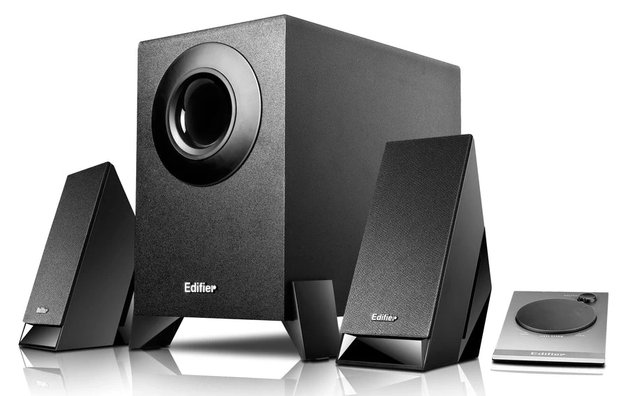 Boxe 2.1 Edifier M1360 Black / 9,5W RMS / sub. wooden, (sub.4” + satl.2,75”) photo 1