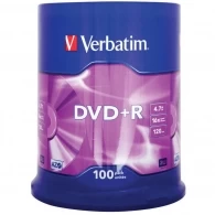 Verbatim DataLifePlus DVD+R AZO 4.7GB 16X MATT SILVER SURFAC - Spindle 100pcs. 