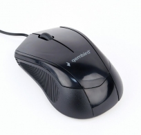 Gembird MUS-3B-02, Optical Mouse, 3-button, 1000dpi, USB, 1.35m cable, Black thumbnav 1