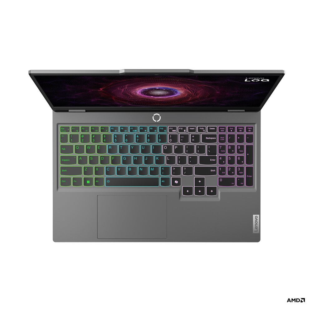 Ноутбук 15.6” Lenovo LOQ 15APH8 / QHD / AMD Ryzen 7 8845HS / 16GB / 1TB SSD / RTX 4050 / Luna Grey photo 3