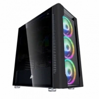 Carcasa 1STPLAYER DX / no PSU / Side-Window / 4x140mm / EATX / Black thumbnav 1