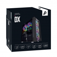 Carcasa 1STPLAYER DX / no PSU / Side-Window / 4x140mm / EATX / Black thumbnav 5