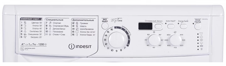 Стиральная машина Indesit E2SD 2270A 7 кг / 1200 об/мин / A++ / Белый photo 3