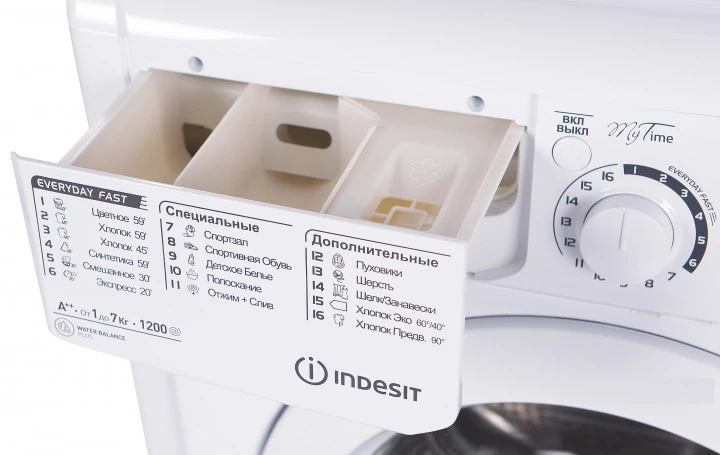 Стиральная машина Indesit E2SD 2270A 7 кг / 1200 об/мин / A++ / Белый photo 7