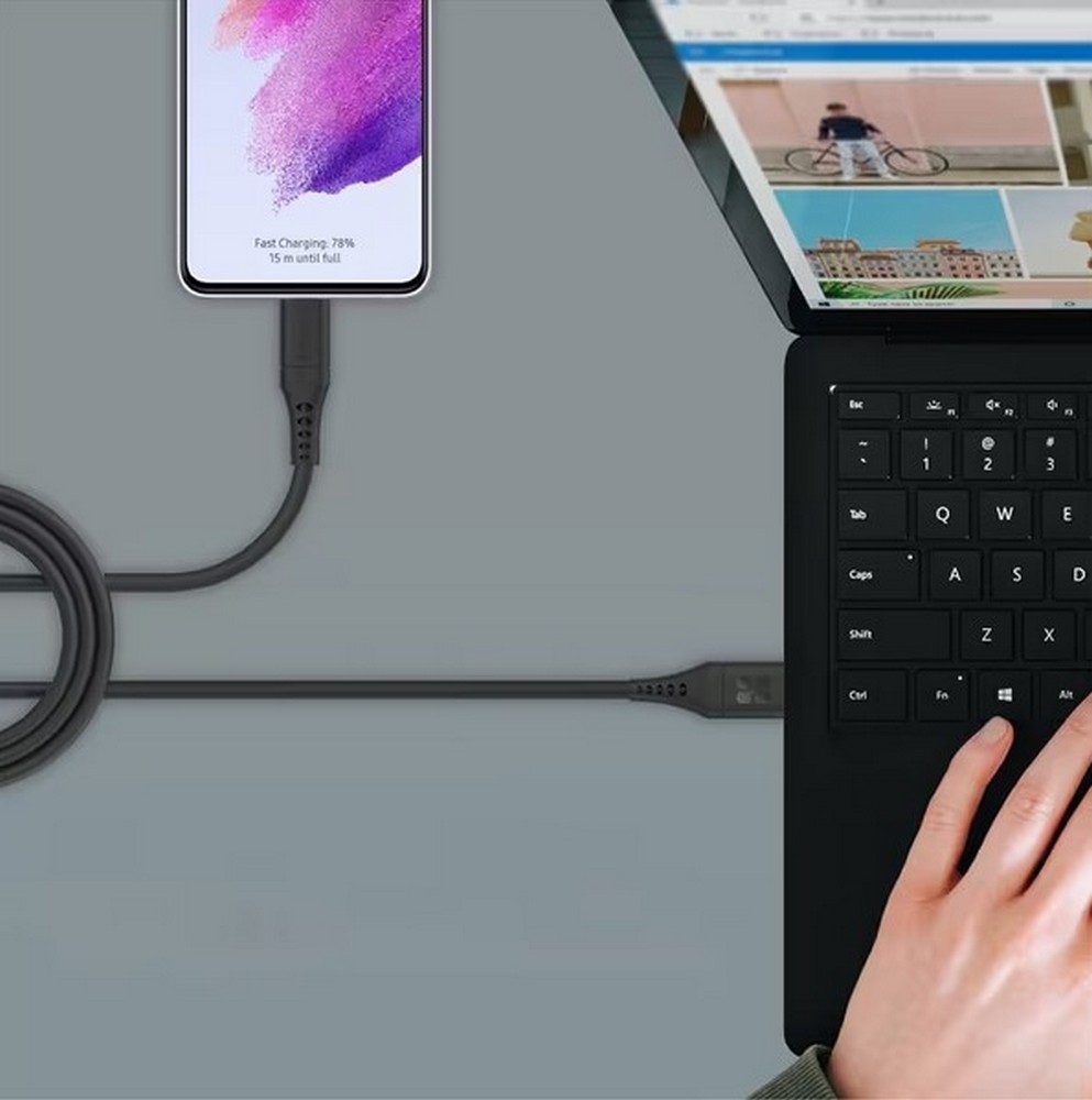 Кабель USB-A - USB-C Promate AISPOWERLINKAC120B 1.2 /1.2м /Черный photo 2
