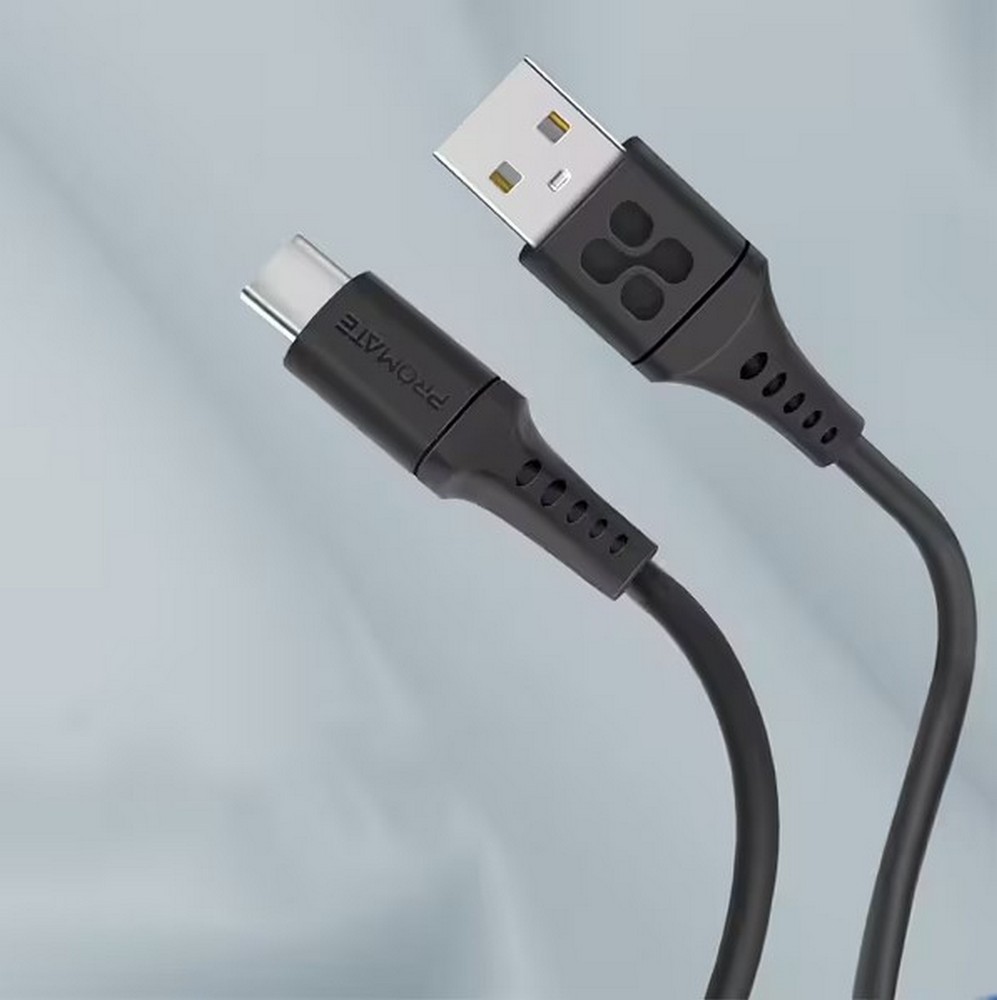 Кабель USB-A - USB-C Promate AISPOWERLINKAC120B 1.2 /1.2м /Черный photo 3