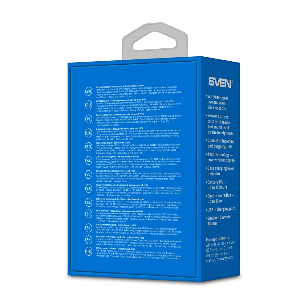 Наушники Sven E190B White photo 5