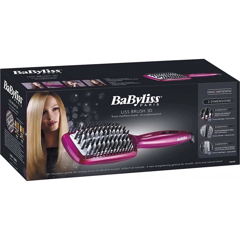 Термощетка для выравнивания волос Babyliss HSB100E Фиолетовый 220 Вт  photo 3