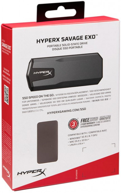Внешний SSD диск Kingston HyperX Savage EXO 960GB(SHSX100/960G) photo 4