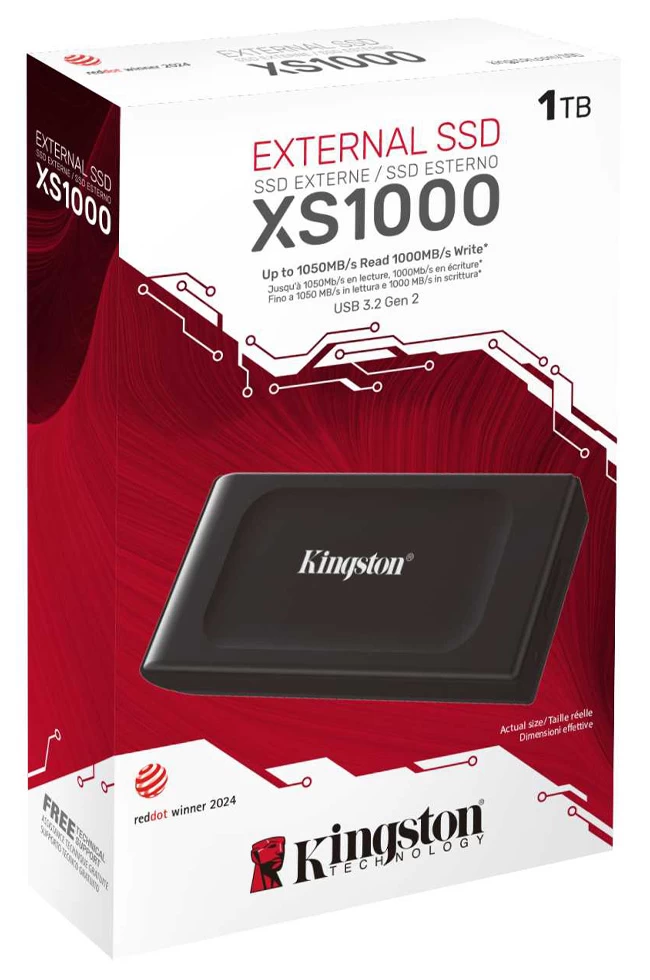 Внешний M.2 SSD диск Kingston XS1000 Portable 1TB USB 1000MB/s (SXS1000/1000G) photo 3