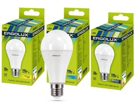 Bec LED Ergolux LED-A65-20W-E27-6K photo 1 Bec LED Ergolux LED-A65-20W-E27-6K photo 1