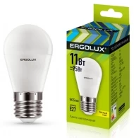 Bec LED Ergolux LED-G45-11W-E27-3K 
