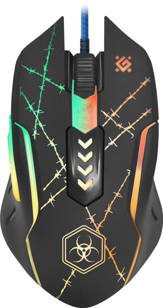 Проводная мышь Defender GM020L Черный / Оптическая / Черный photo 2