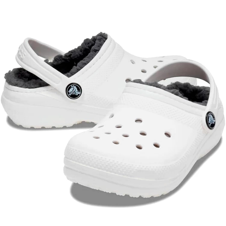 Шлепанцы Crocs Classic Lined Clog K / 32-33 см / Белый photo 4
