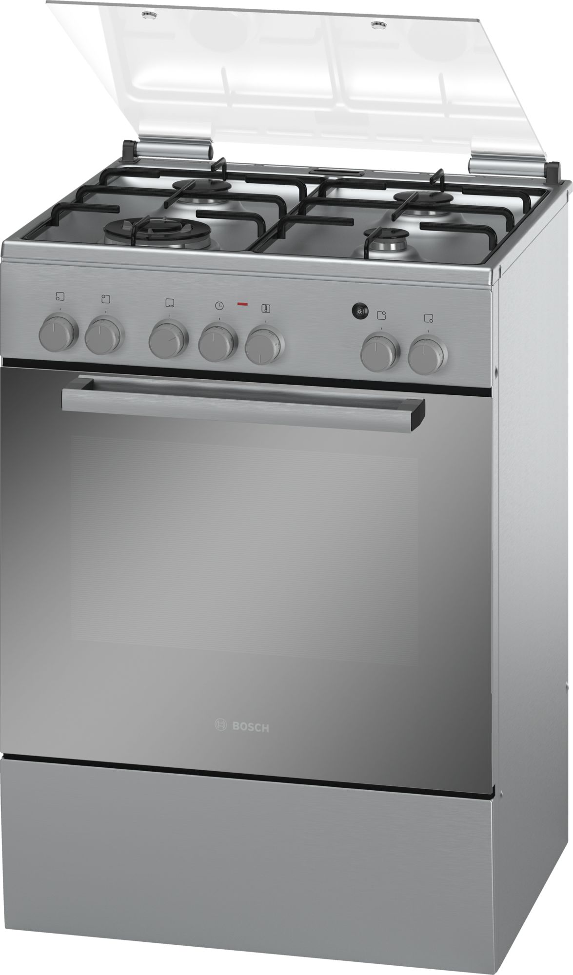 Plita de gaz Bosch HGD432150M / 4 arzatoare / 60 cm / Inox photo 1 Plita de gaz Bosch HGD432150M / 4 arzatoare / 60 cm / Inox photo 1