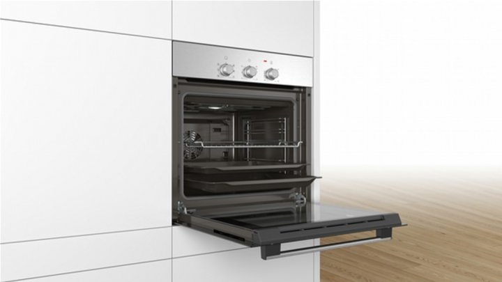 Встраиваемый духовой шкаф Bosch HBF011BR0Q / 66 л. / A / Нерж. сталь photo 3