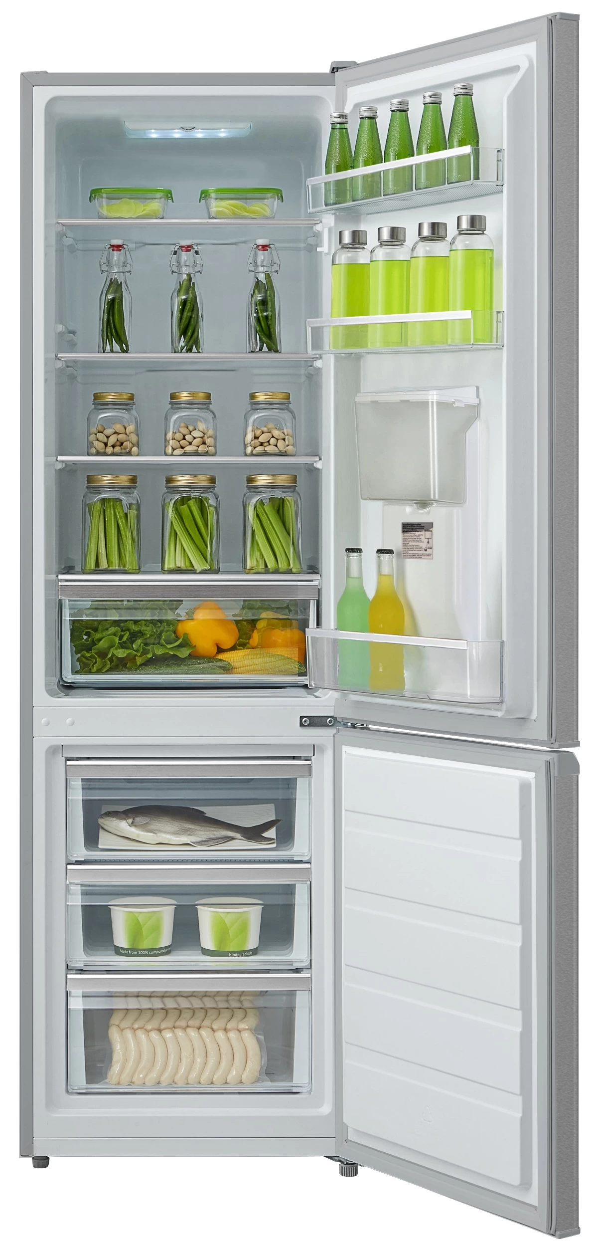Холодильник двухдверный Midea SB180S / 253 л / 180 см / A+ / Серый photo 3