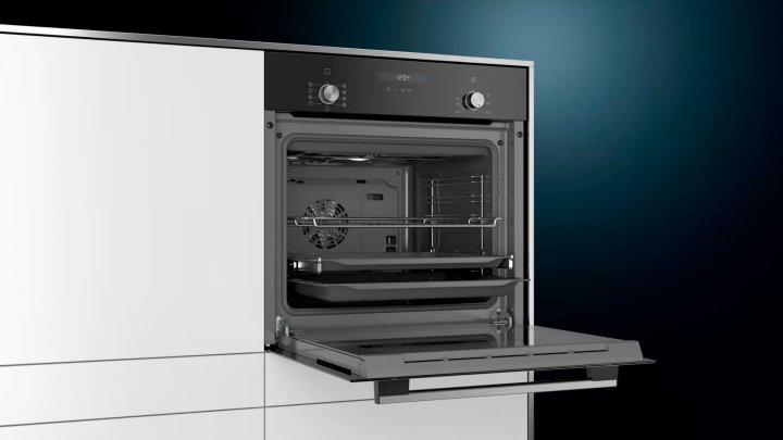 Встраиваемый духовой шкаф Siemens HB237JES0T / 66 л. / A / Черный photo 4