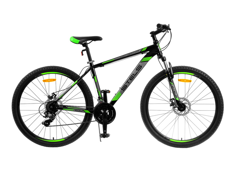 Велосипед горный STELS Navigator-700 V Черный/Зеленый 19 photo 2