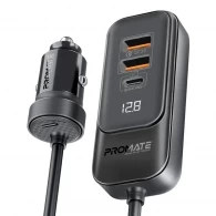 Зарядное устройство авто. для телефона Promate GEARHUB-120W 